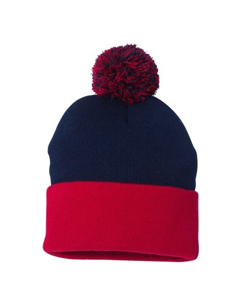 Sportsman SP15 Pom-Pom Cuffed Beanie 12in